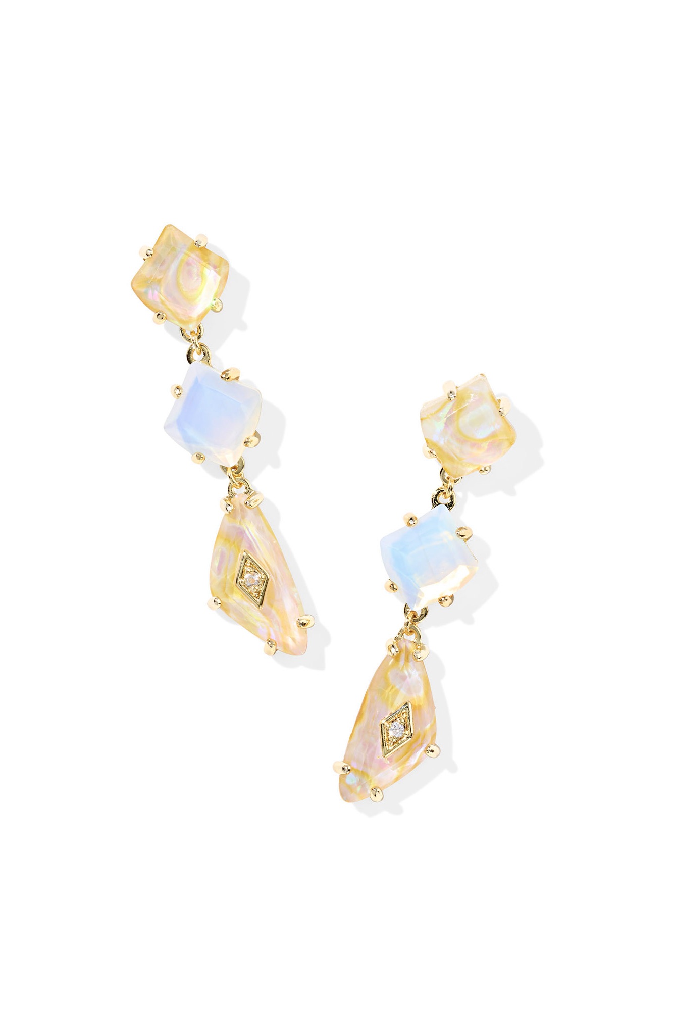 Hello Molly Bianca Linear Earrings Gold