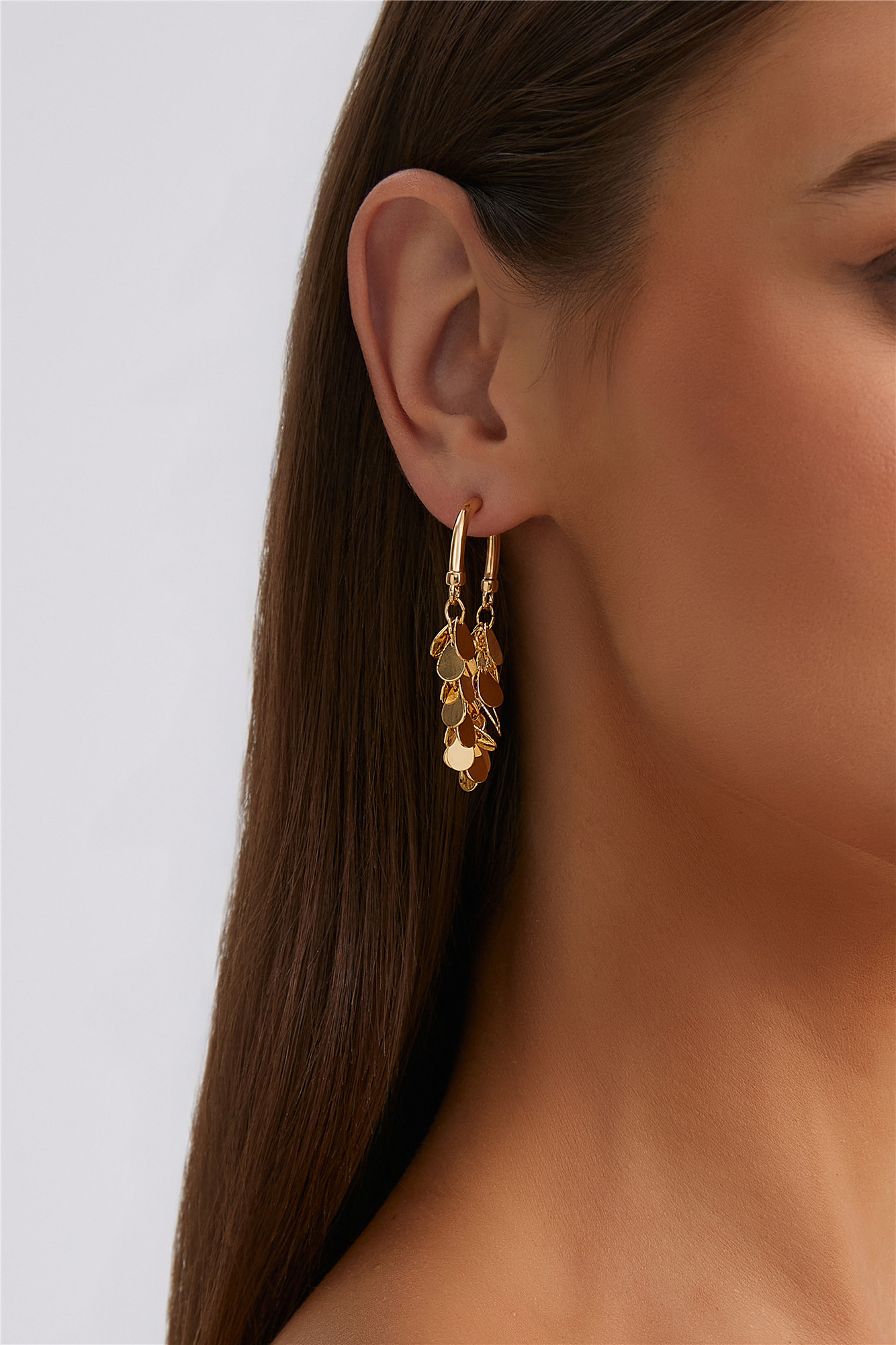 Dazzle Dangle Earrings Gold