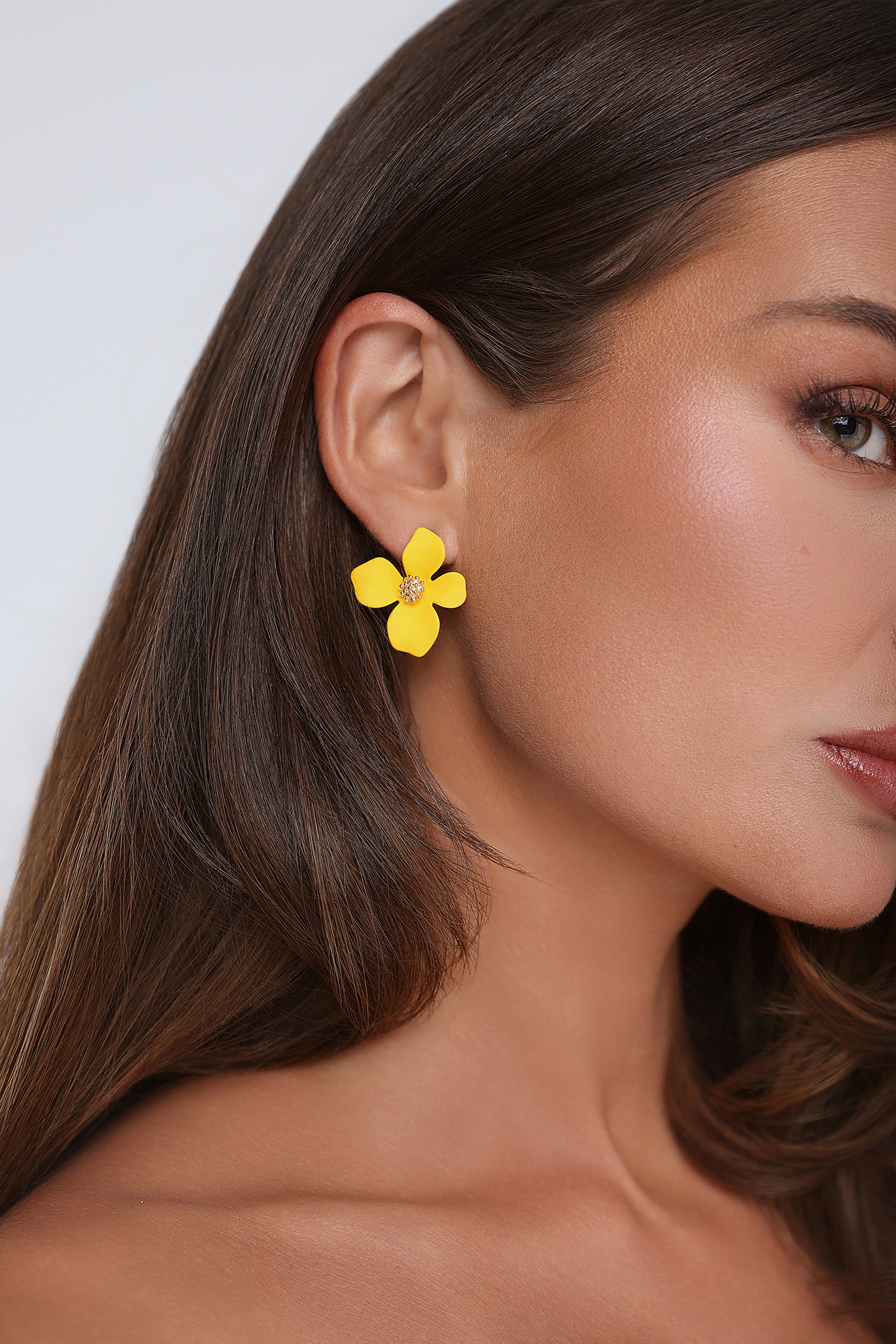 Sun Bloom Earrings Yellow
