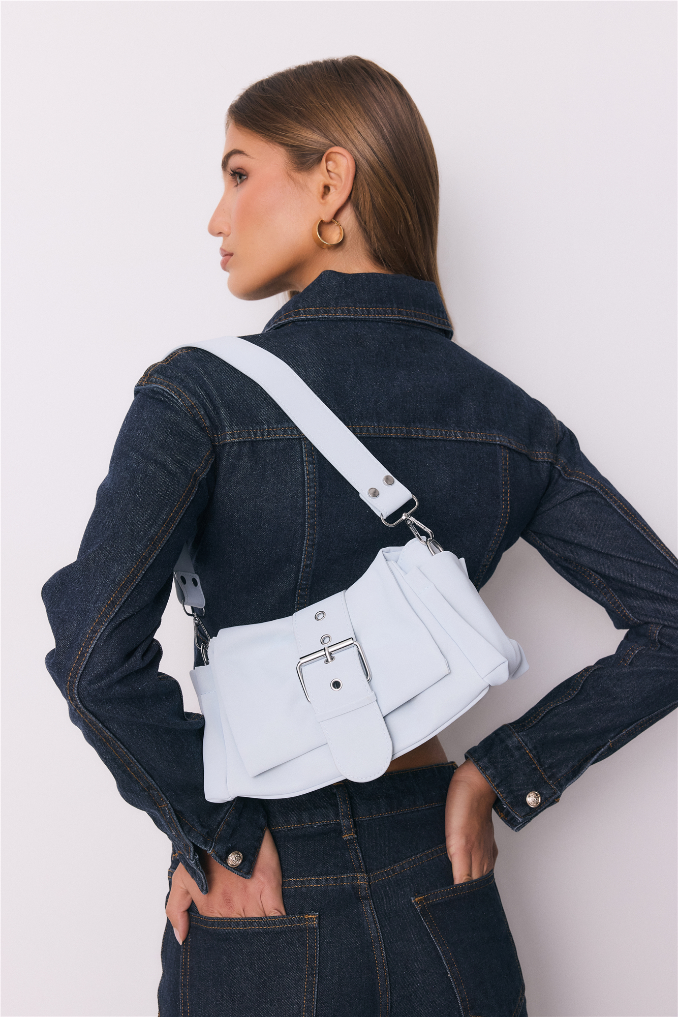 Trendy Shopper Bag Blue