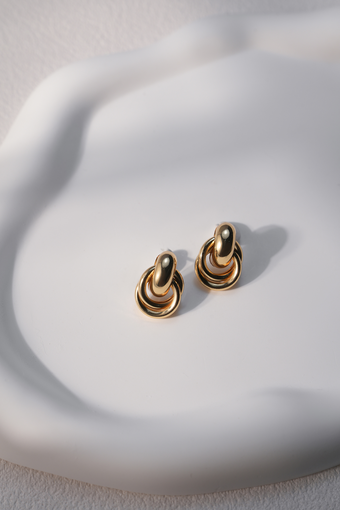 Girl On Top Earrings Gold