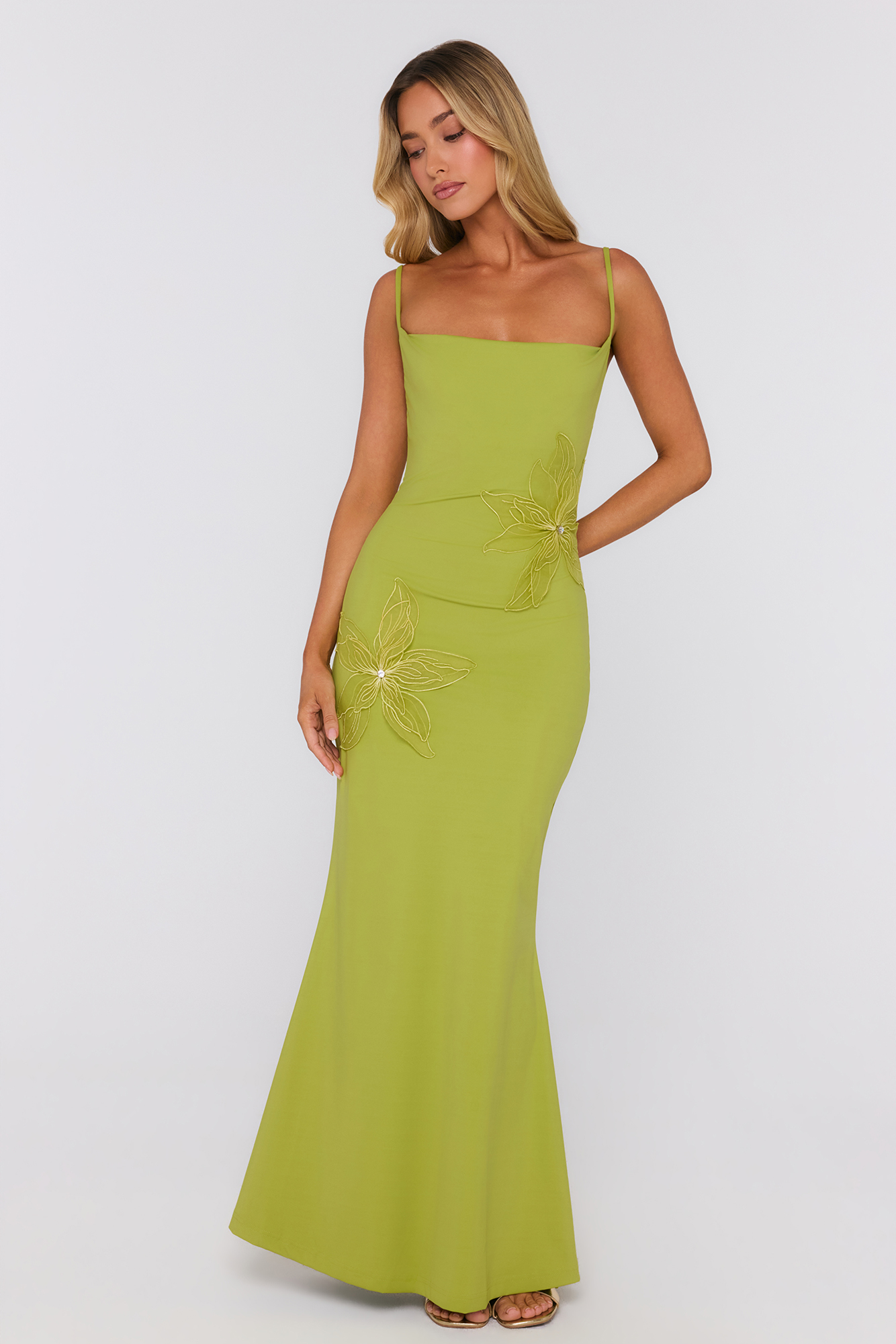 Ivy Poise Maxi Dress Green
