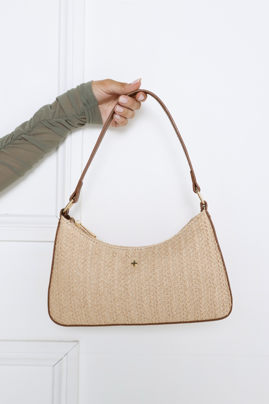 Josee Bag Natural Raffia Gold