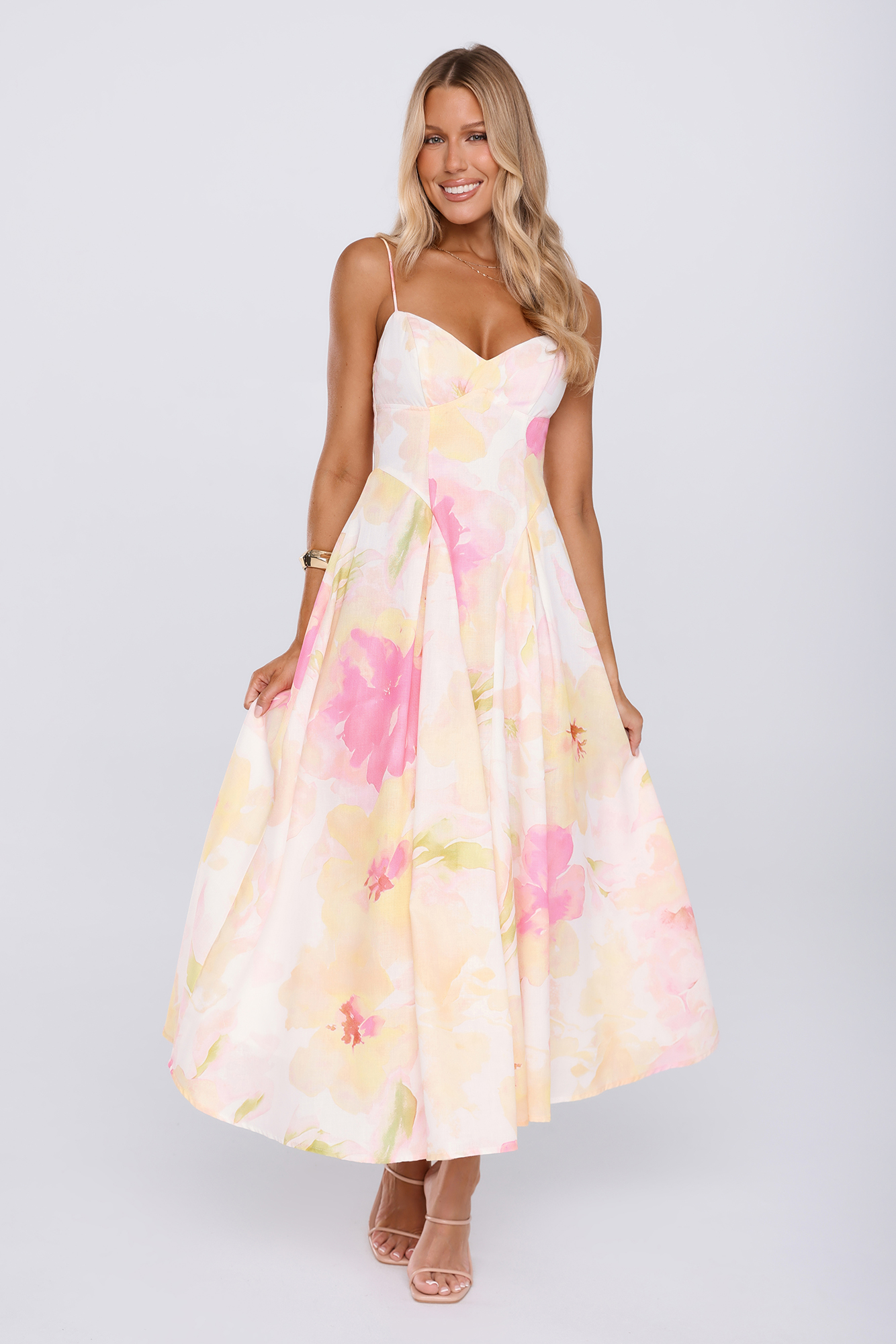 Outfit Says It All Midi Dress Yellow