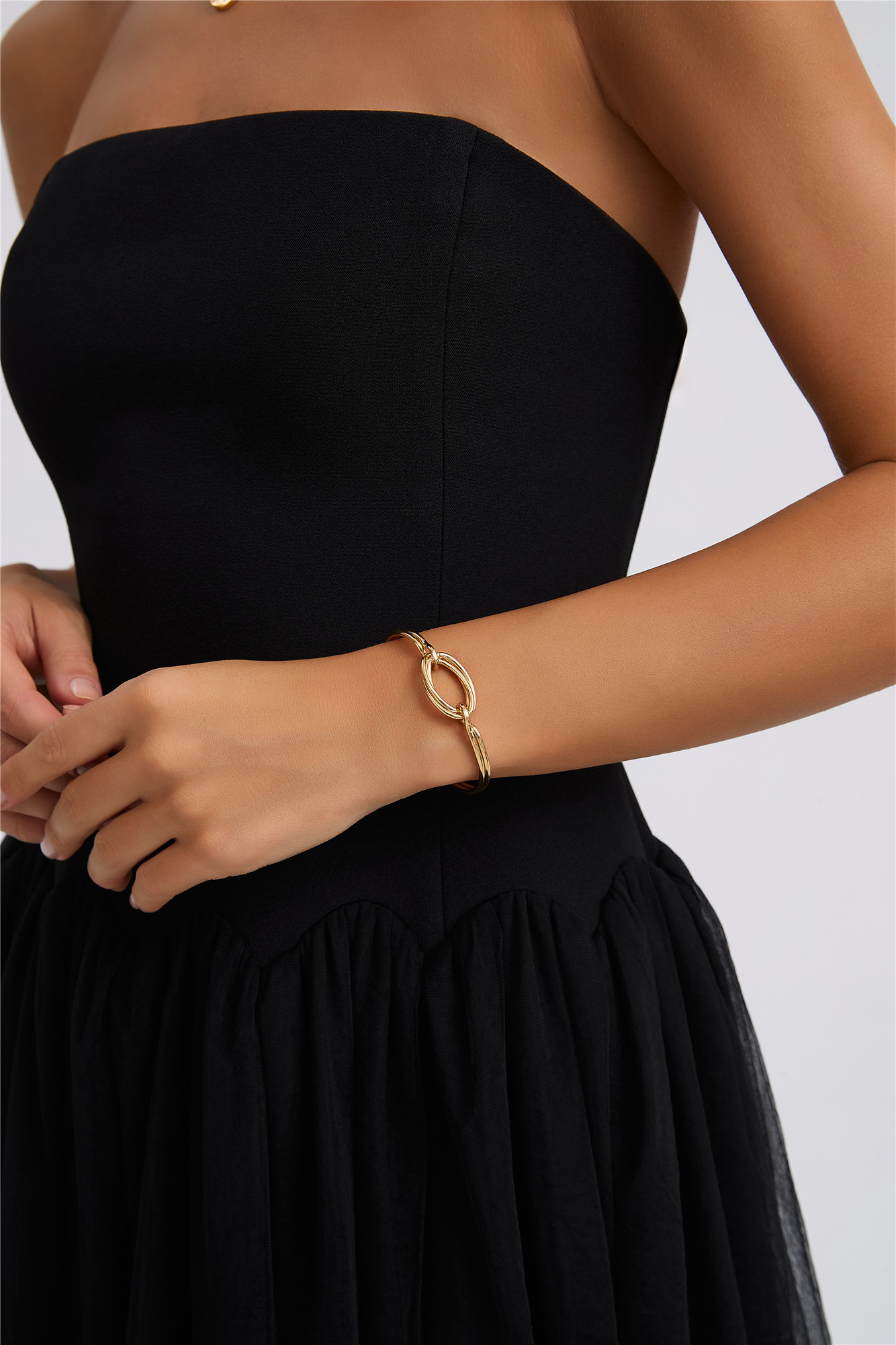 Hot Girl Mode Bangle Gold