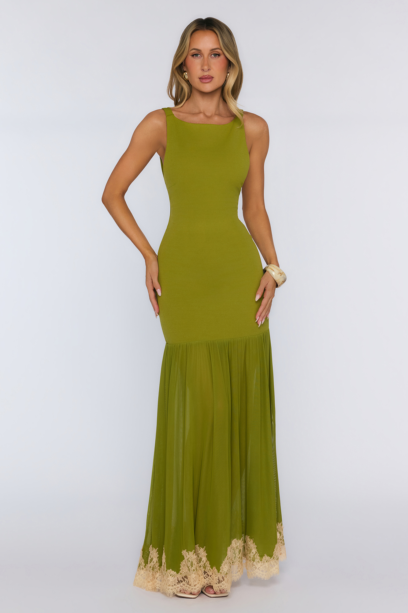 Next Level Energy Maxi Dress Olive