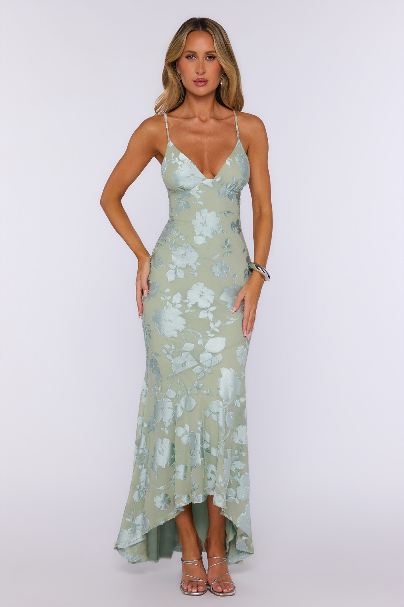 Reserved For Her Maxi Dress Sage