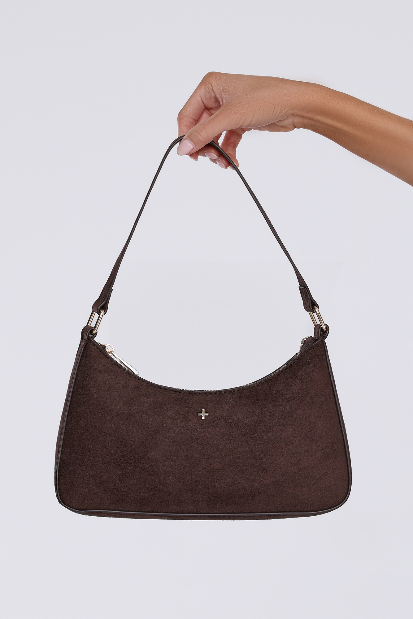 Josee Shoulder Bag Espresso Suede