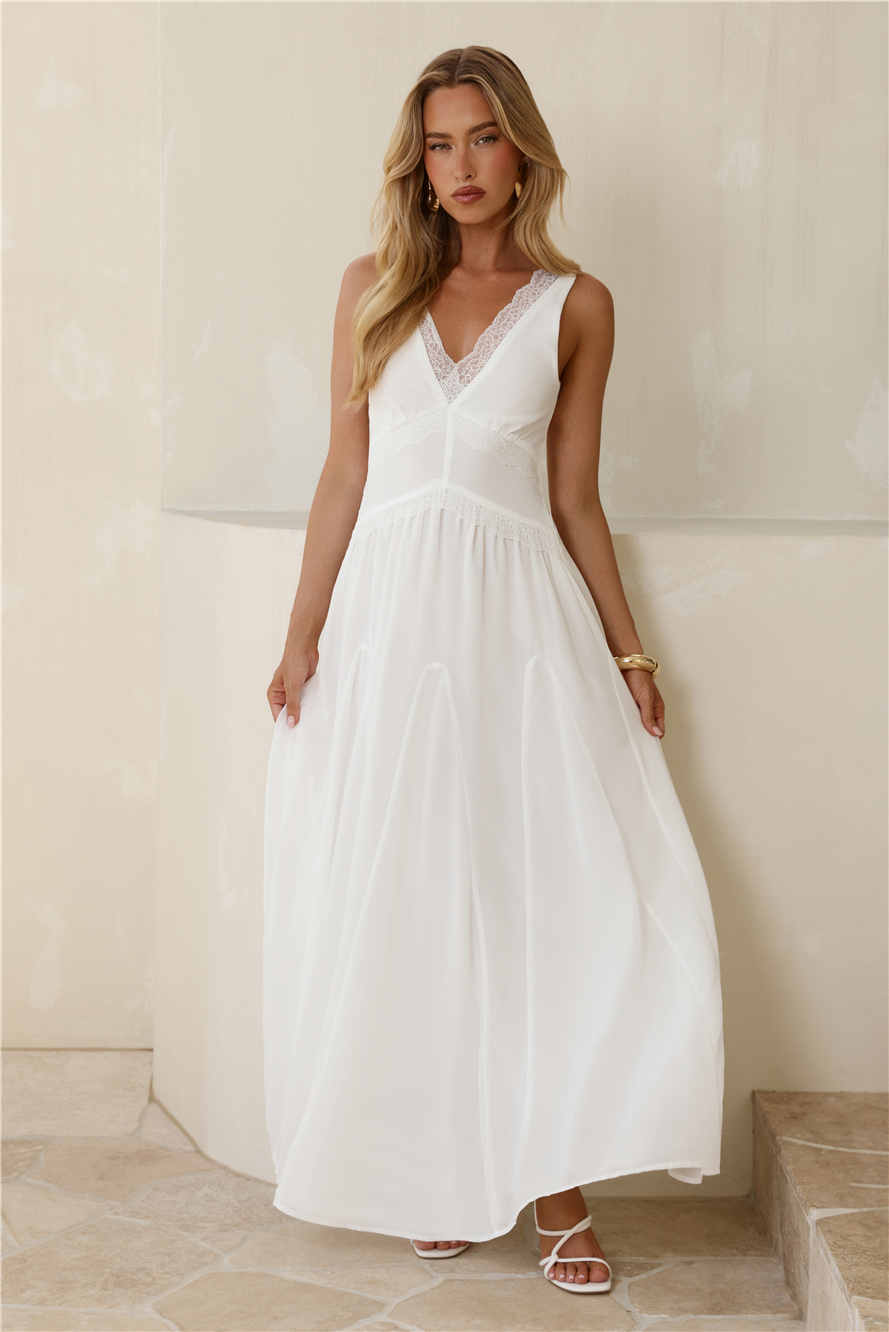 Salted Glow Maxi Dress White