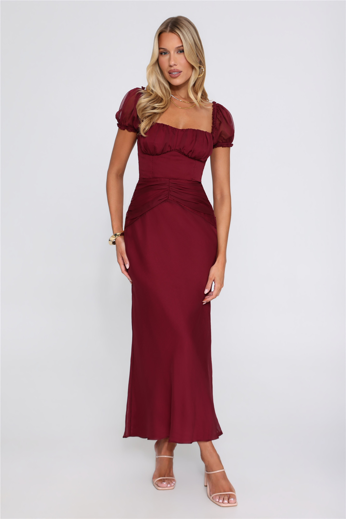 Indulgent Delight Maxi Dress Wine