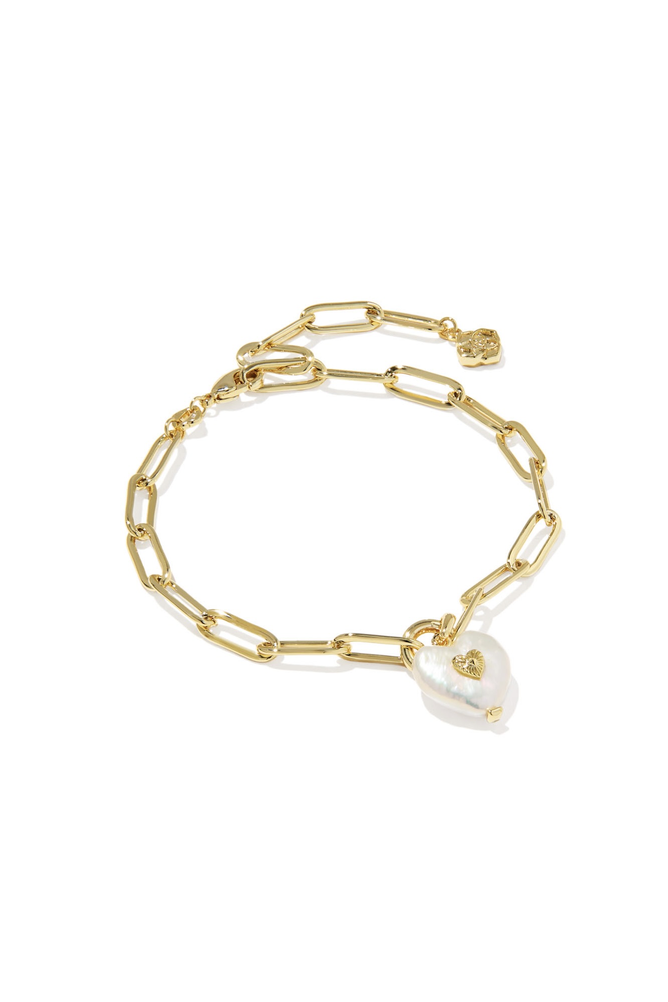 Sasha Heart Delicate Chain Bracelet Gold