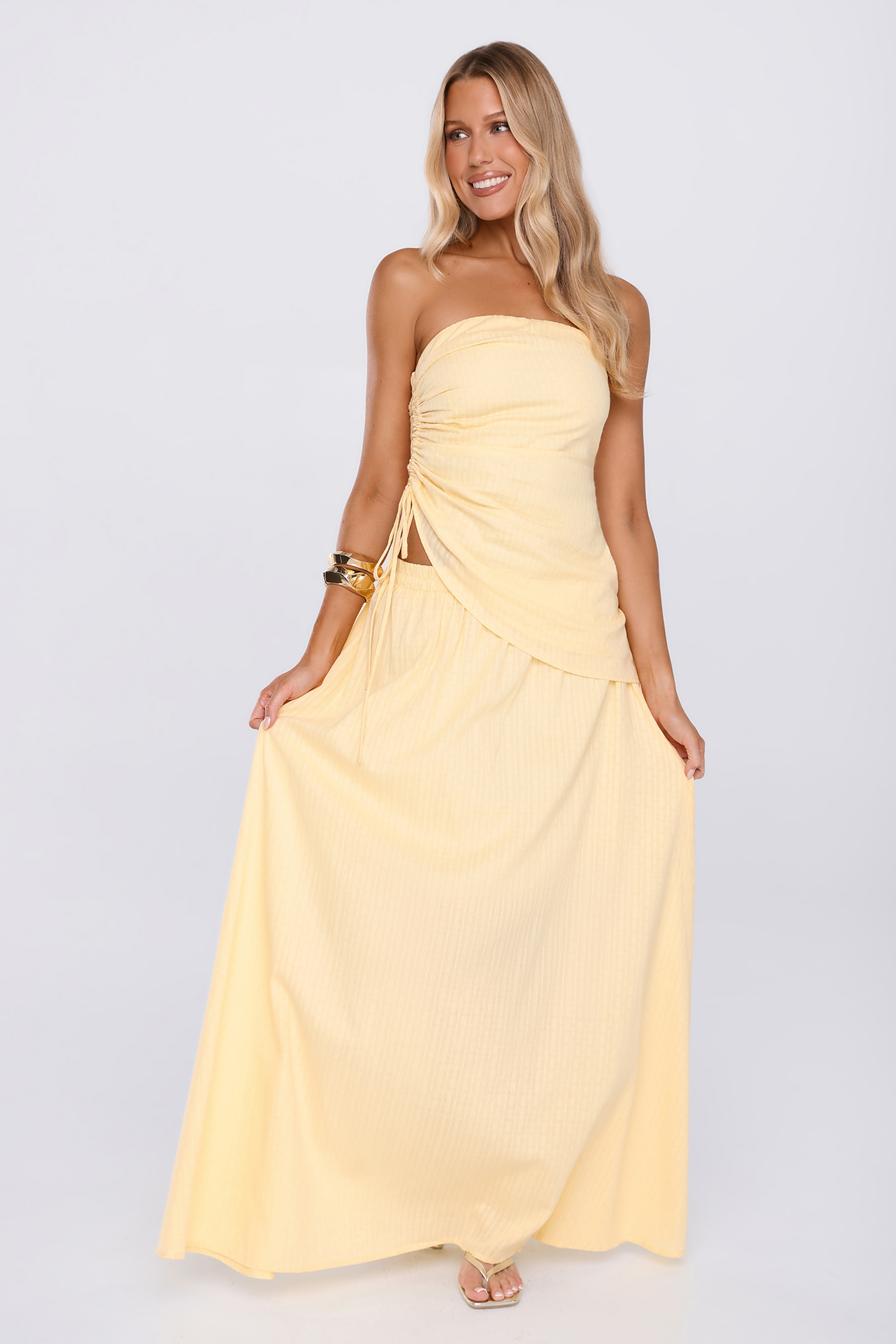 Chic Scene Maxi Skirt Yellow