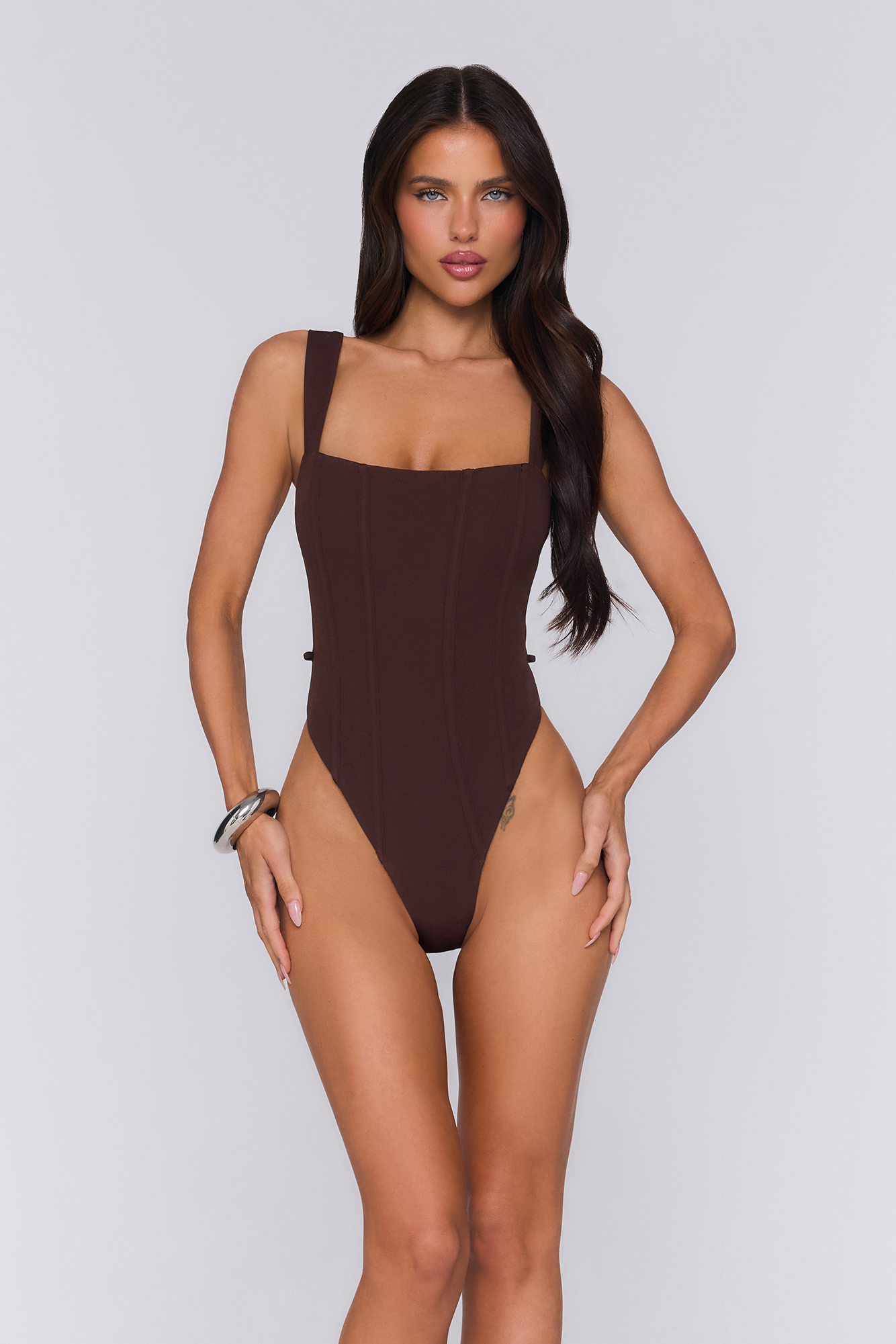 Hello Molly Evening Spark Bodysuit Chocolate